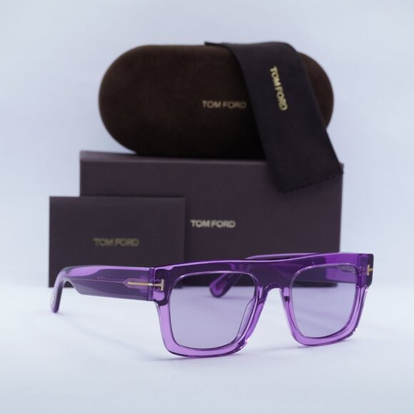 Tom Ford FT0711 81Y Fausto Square Sunglasses - Violet main image 6